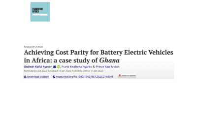 Achieving Cost Parity for Battery Electric Vehicles in Africa: A case study of Ghana